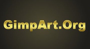 Золотой текст в GIMP