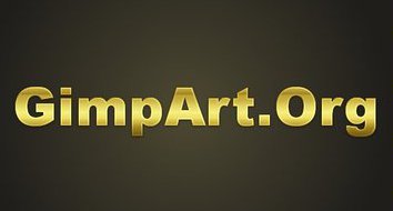 золотой текст gimp