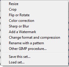 пакетная обработка изображений в gimp