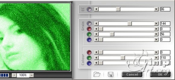 ночное видение эффект GIMP